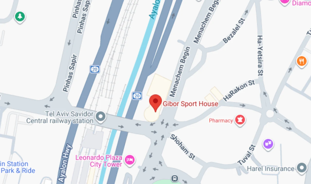 Google Maps: Gibor Sport Tower, 7 Menachem Begin Road, Ramat Gan, Israel